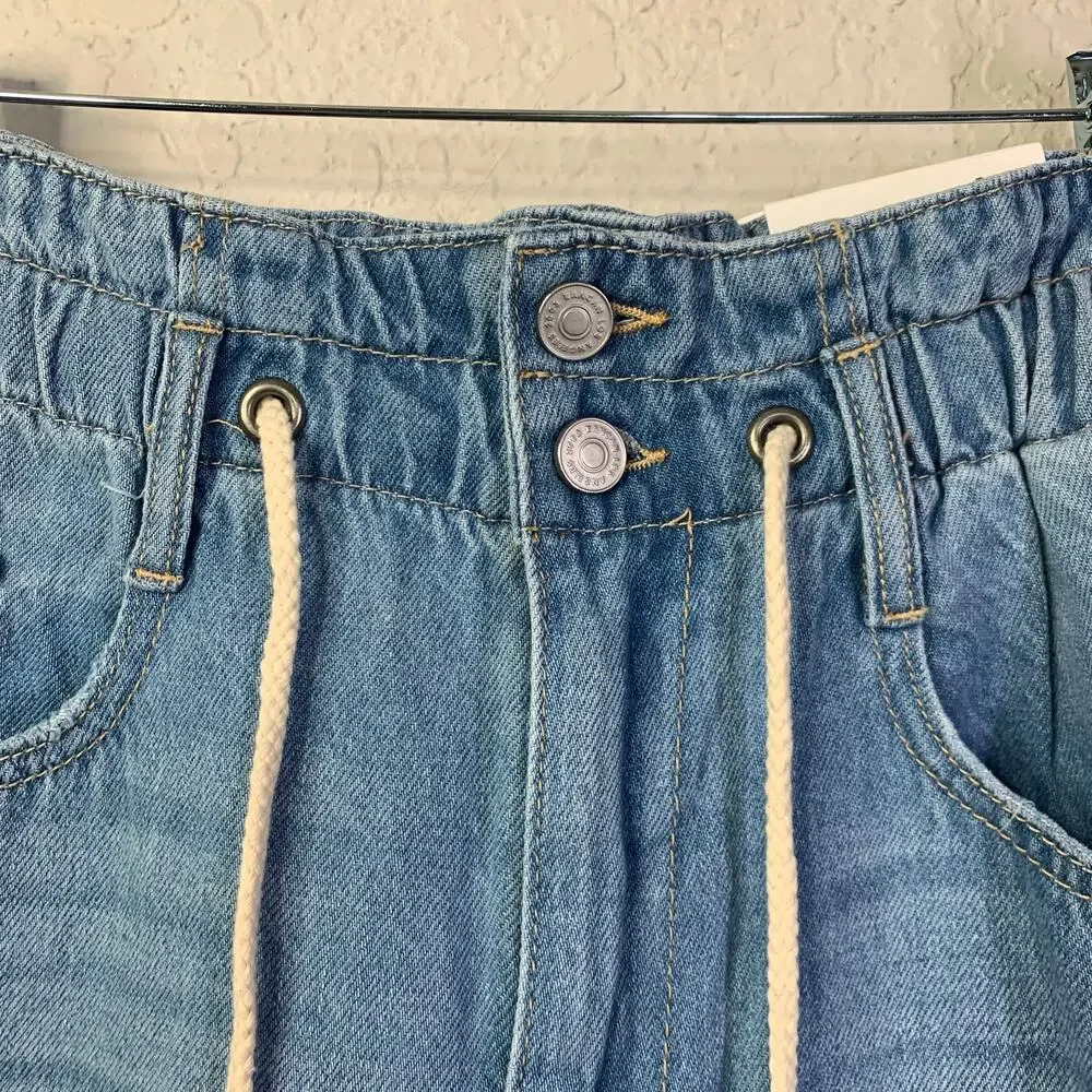 KANCAN Jeans 26 Brayan Ultra High Rise Wide Leg Elastic Waist W/Drawstring NWT - Picture 4 of 15